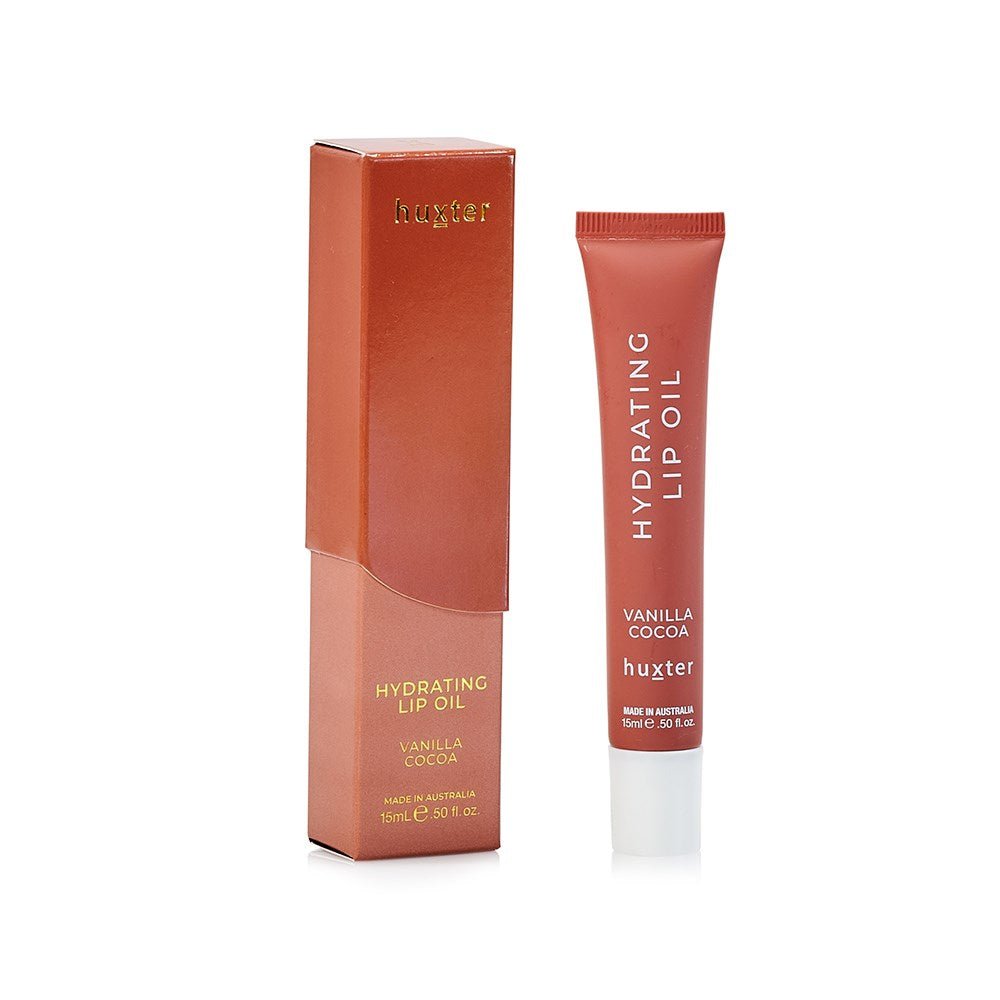 Hydrating Lip Oil 15ml - Vanilla Cocoa Huxter