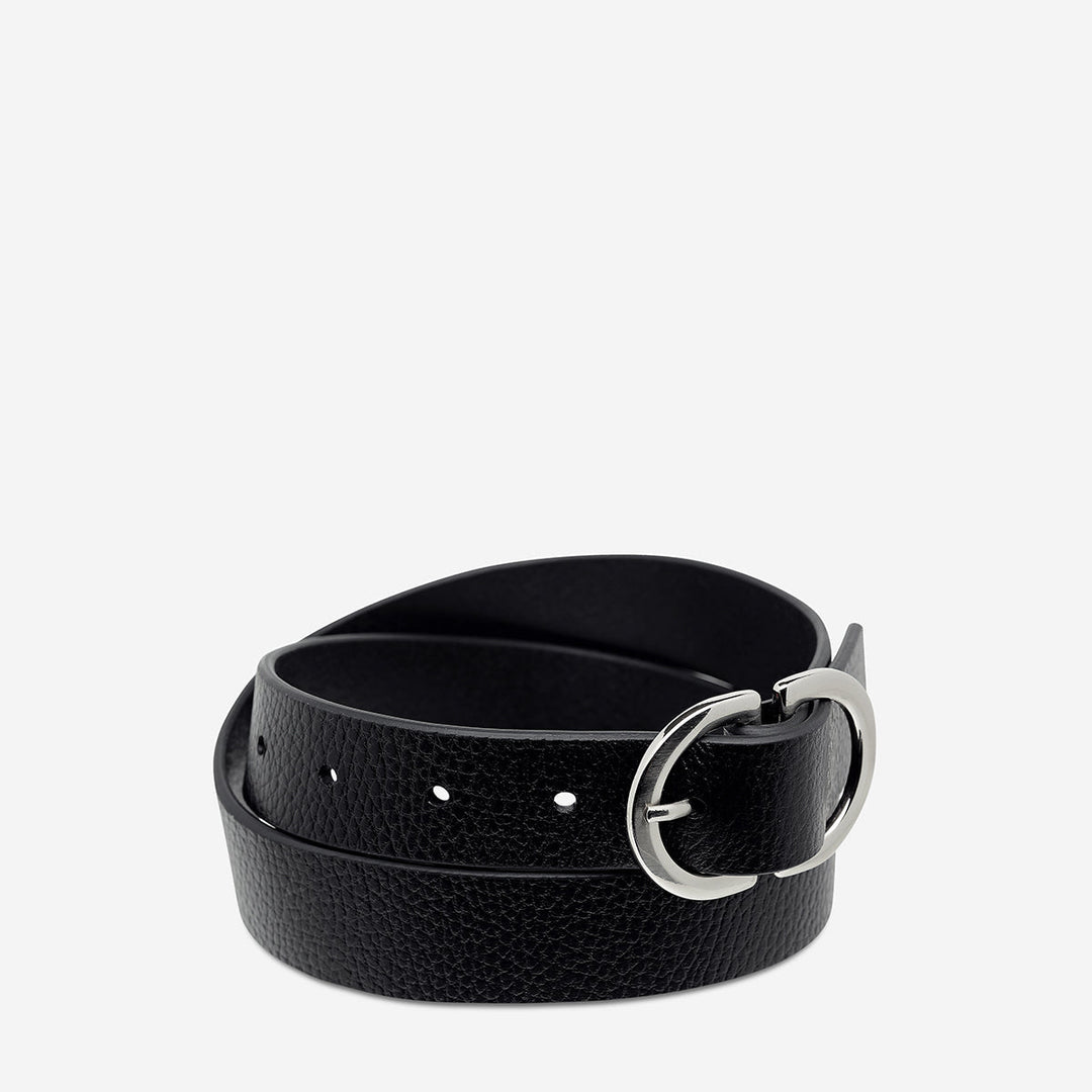 In Reverse Belt - Black/Silver Status Anxiety