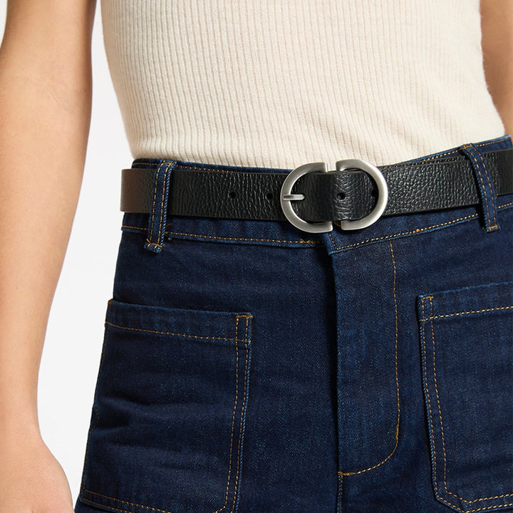 In Reverse Belt - Black/Silver Status Anxiety