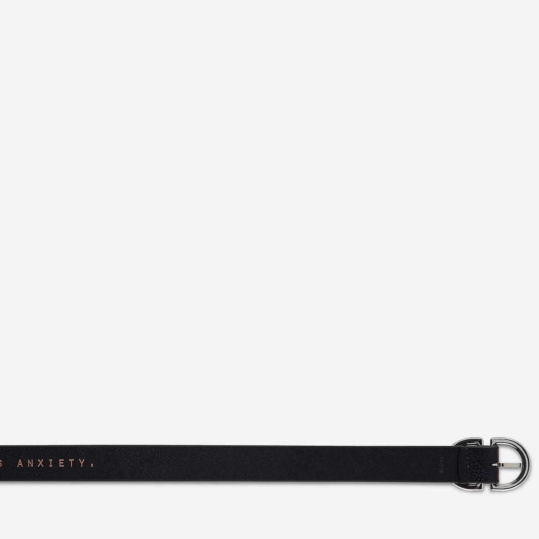 In Reverse Belt - Black/Silver Status Anxiety