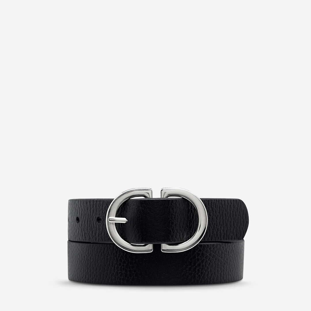 In Reverse Belt - Black/Silver Status Anxiety