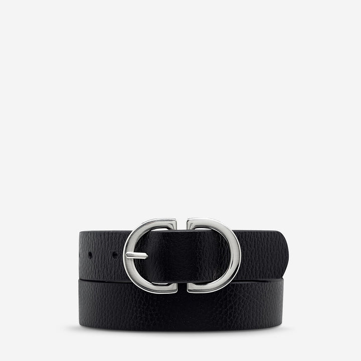In Reverse Belt - Black/Silver Status Anxiety