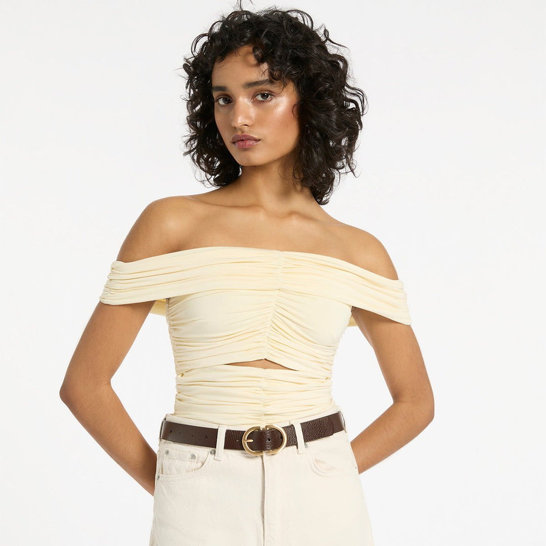 In Reverse Belt - Choc/Gold Status Anxiety