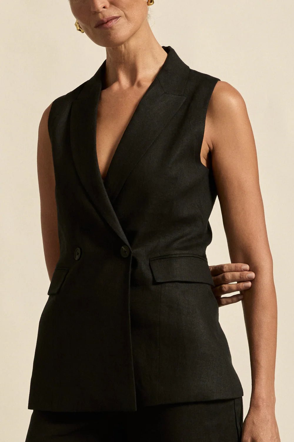 Inception Vest - Black Jacket Zoe Kratzmann