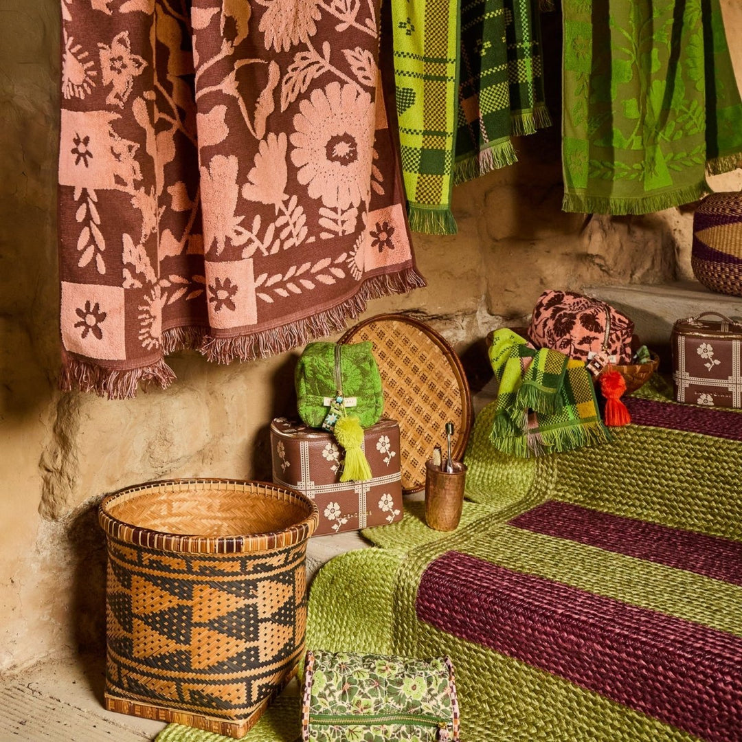 Indiana Terry Pouch - Cactus Green Sage &amp; Clare