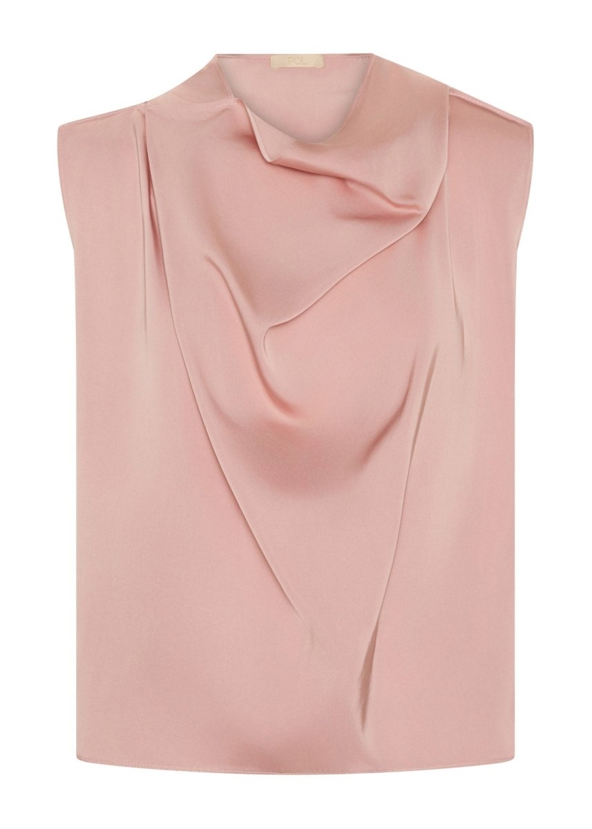 Innes Tie Neck Top pink - Stanleyandstone