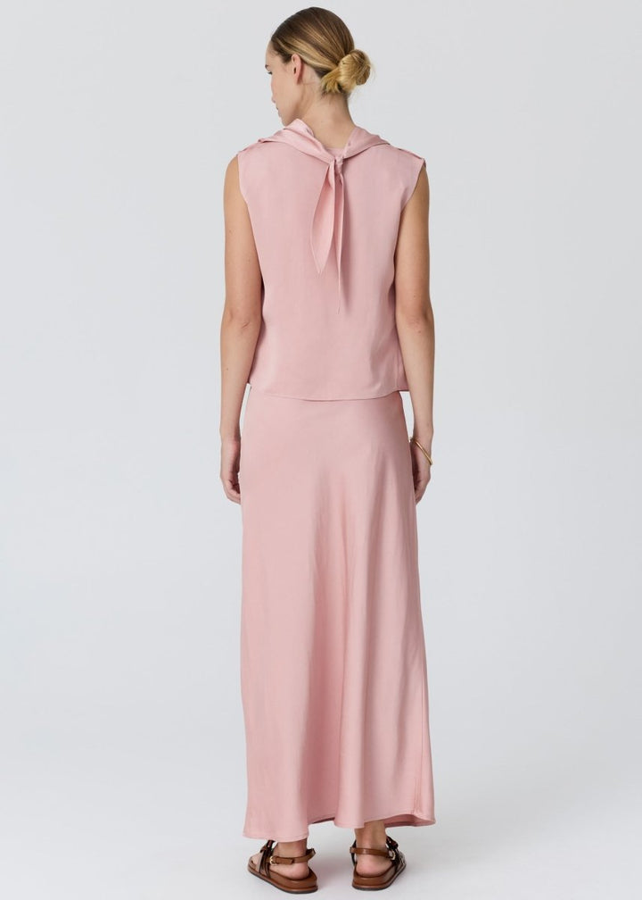 Innes Tie Neck Top pink - Stanleyandstone