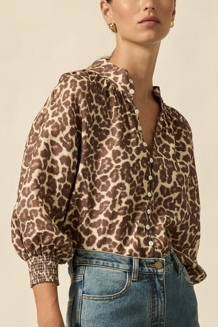 Inspire Top - Ocelot blouse Zoe Kratzmann