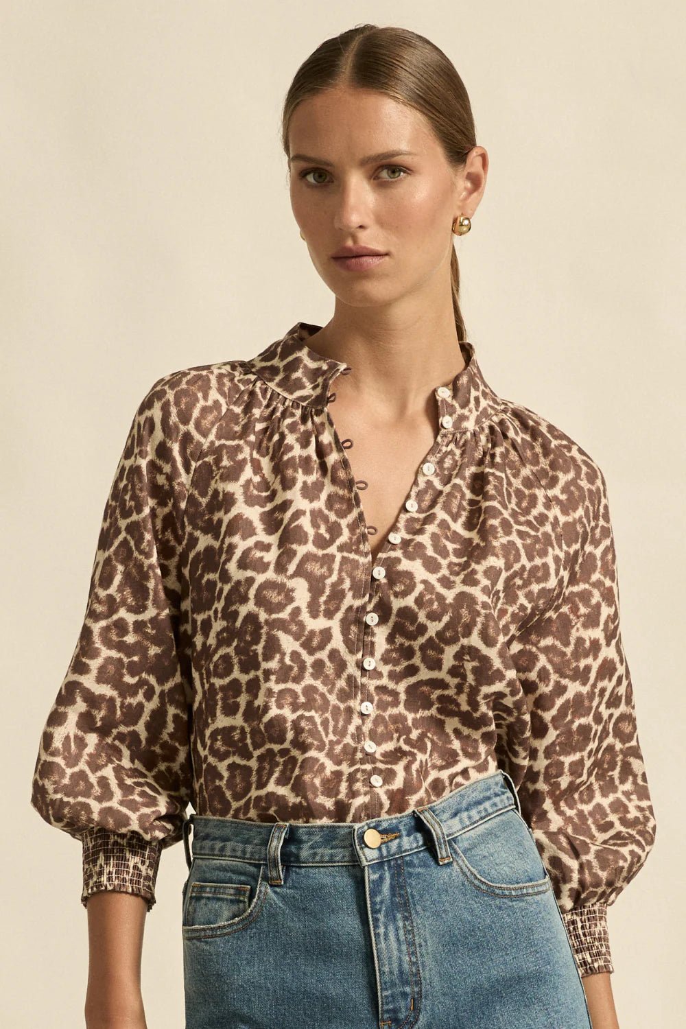 Inspire Top - Ocelot blouse Zoe Kratzmann