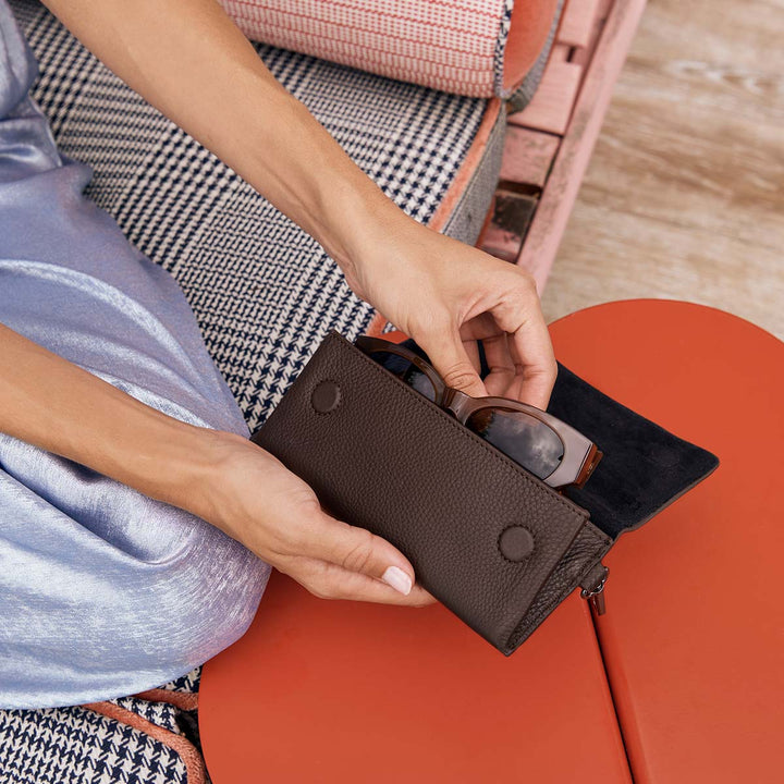 Into The Ether Sunglasses Case - Cocoa - Stanleyandstone