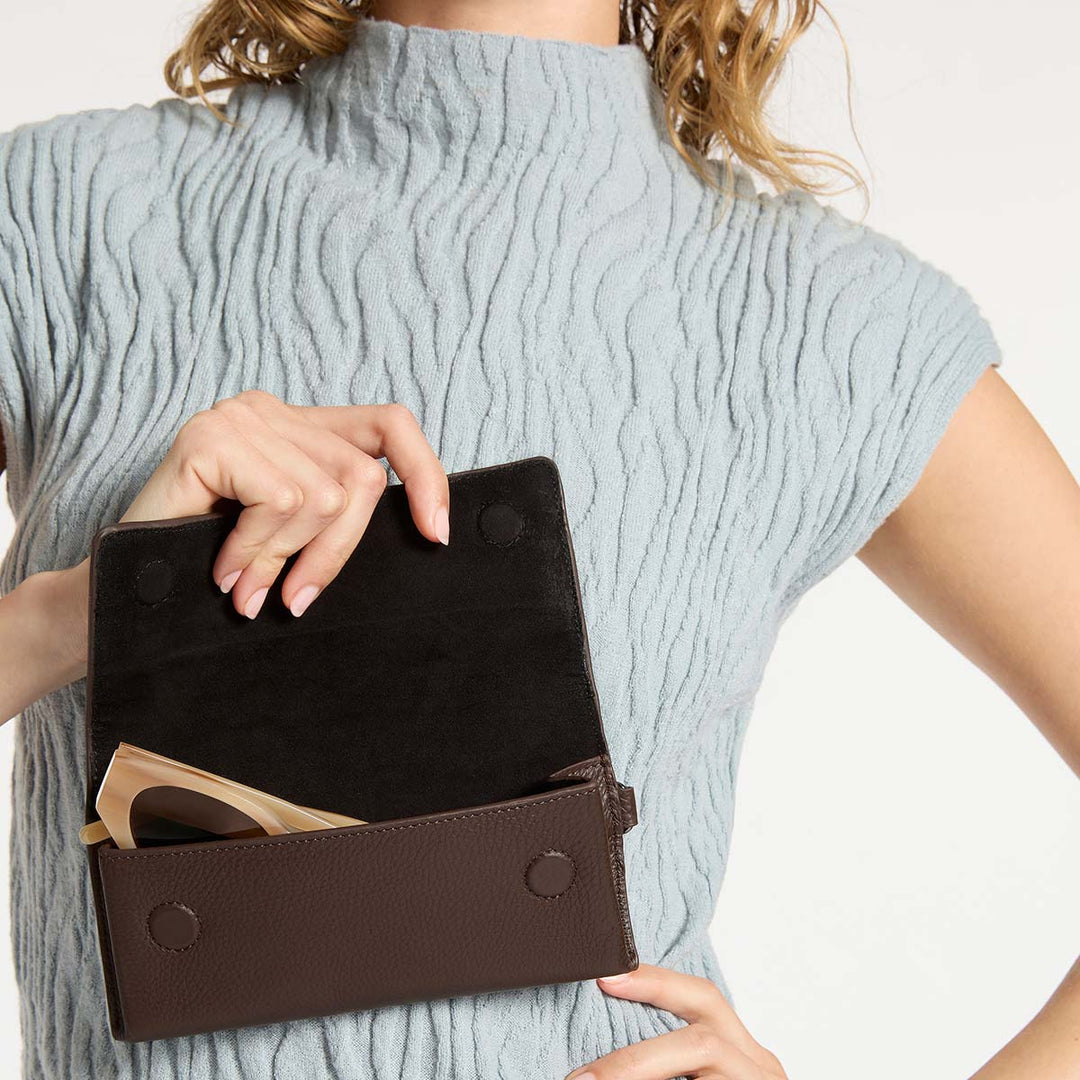 Into The Ether Sunglasses Case - Cocoa - Stanleyandstone