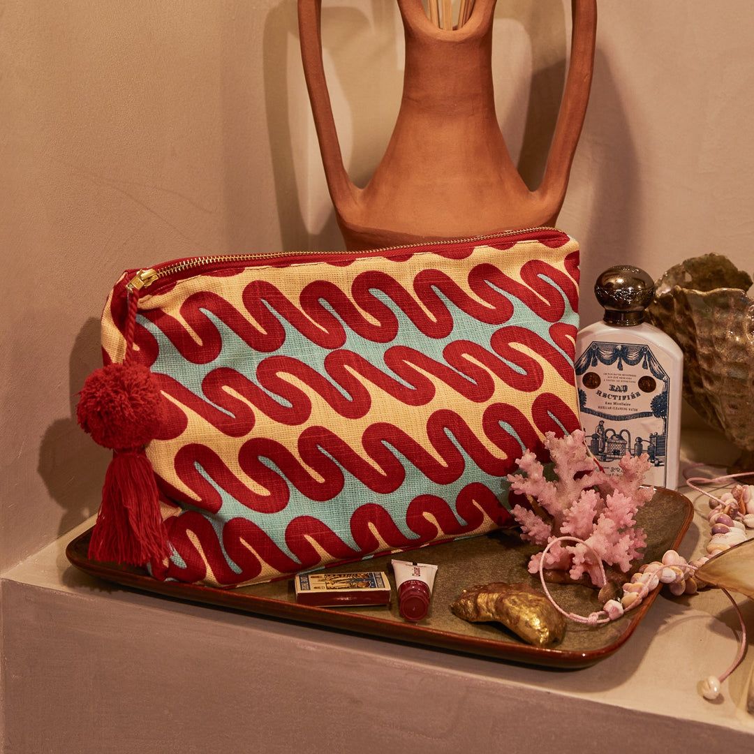 Marzia Cosmetic Bag Sage & Clare