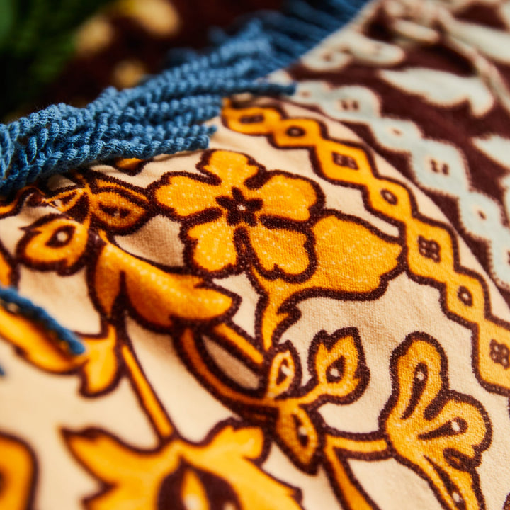 Thea Velvet Cushion - Azure Sage & Clare