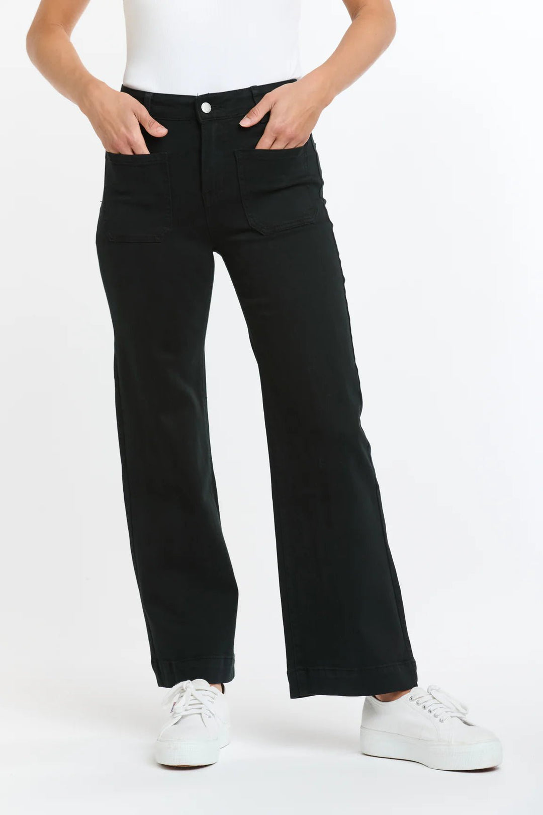 Italian Star Bobbi Jean (7/8th Length) Black Jean Italian Star