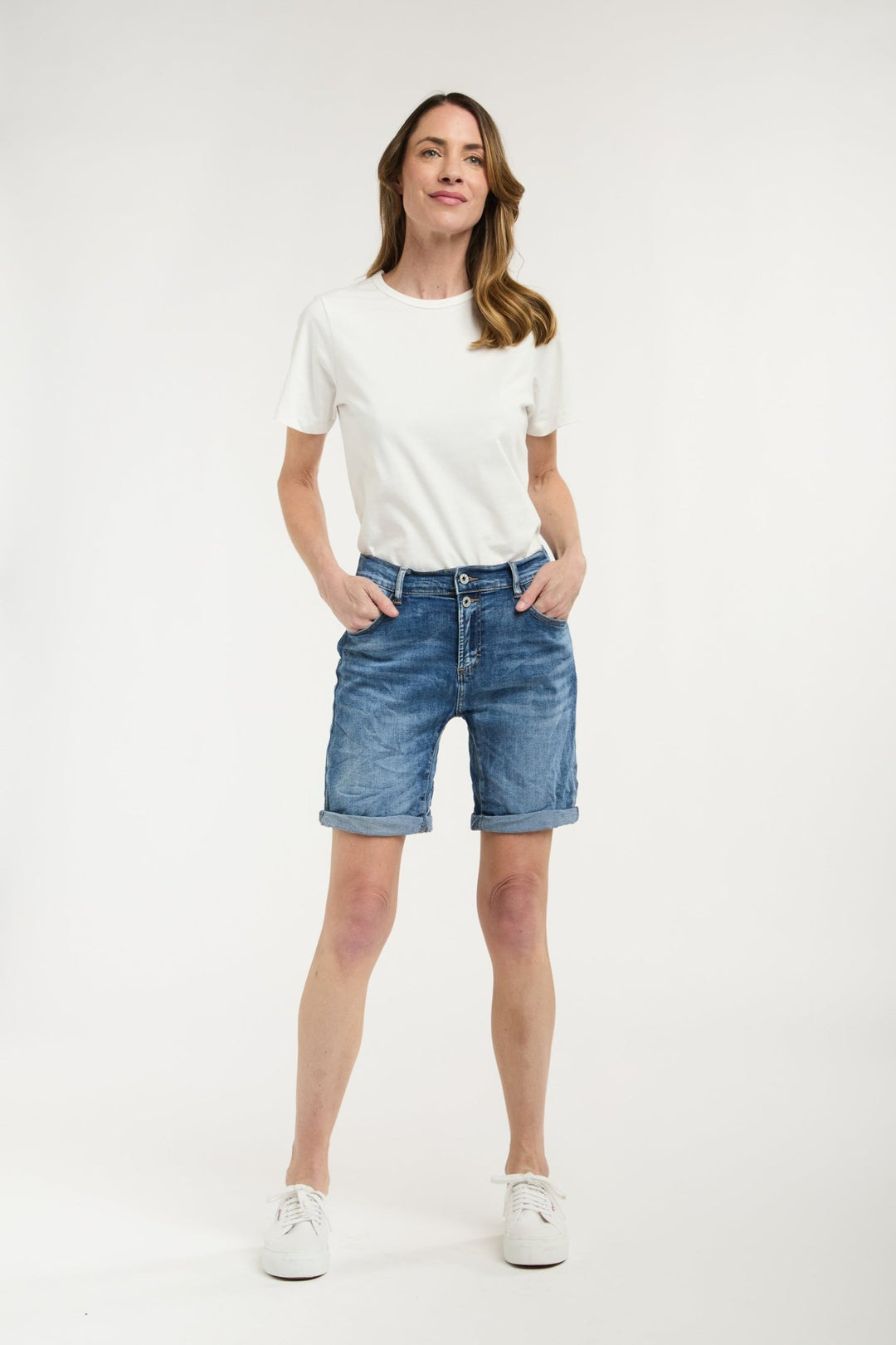 Italian Star Emma Shorts - Denim Italian Star