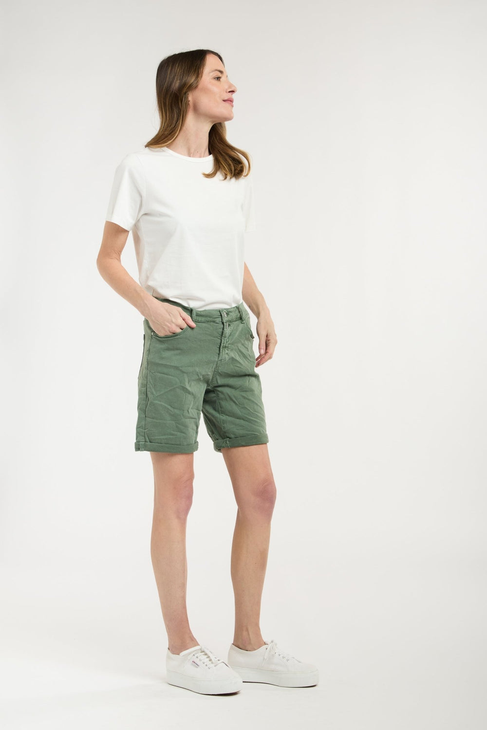 Italian Star Emma Shorts - Khaki Italian Star
