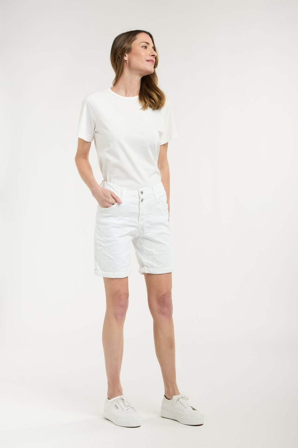 Italian Star Emma Shorts - White Italian Star