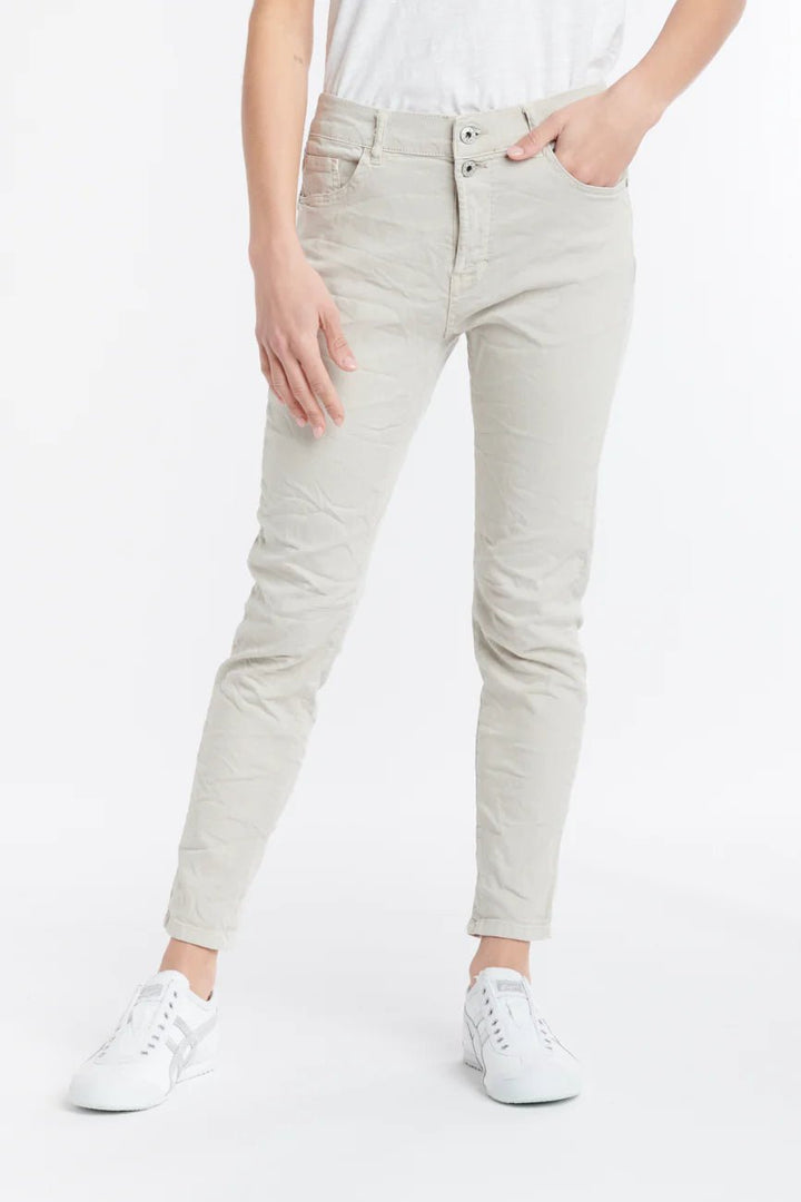 Italian Star Emma Stretch Jean - Beige Jean Italian Star