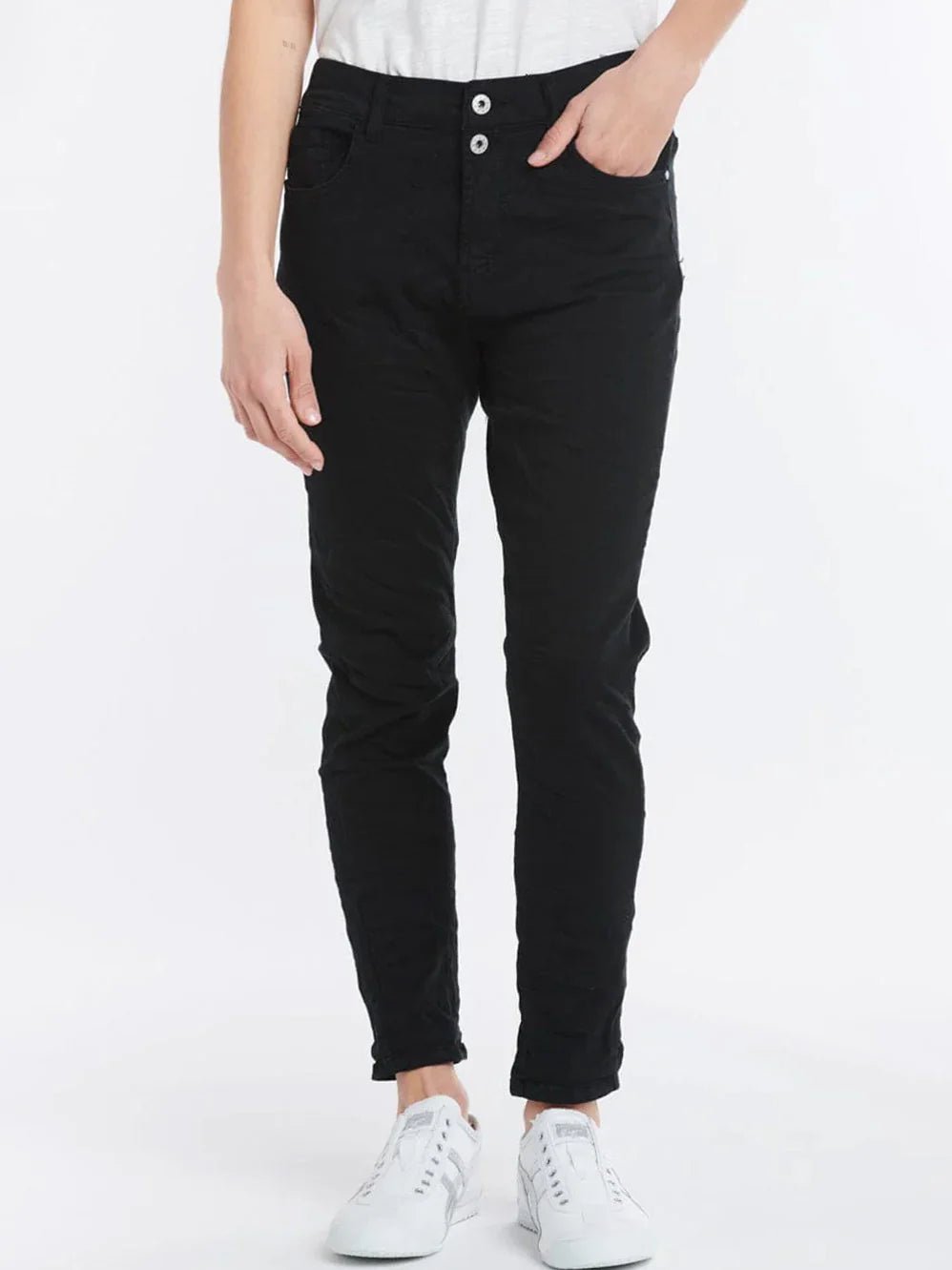 Italian Star Emma Stretch Jean - Black Jean Italian Star