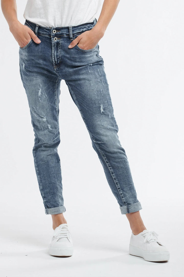 Italian Star Emma Stretch Jean - Denim General Italian Star