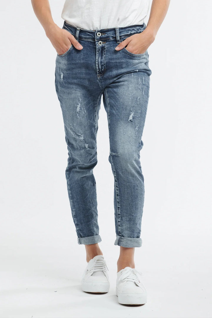 Italian Star Emma Stretch Jean - Denim General Italian Star