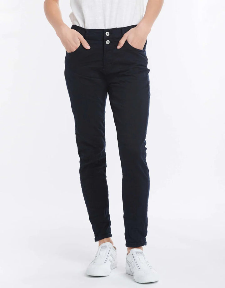 Italian Star Emma Stretch Jean - Navy Jean Italian Star