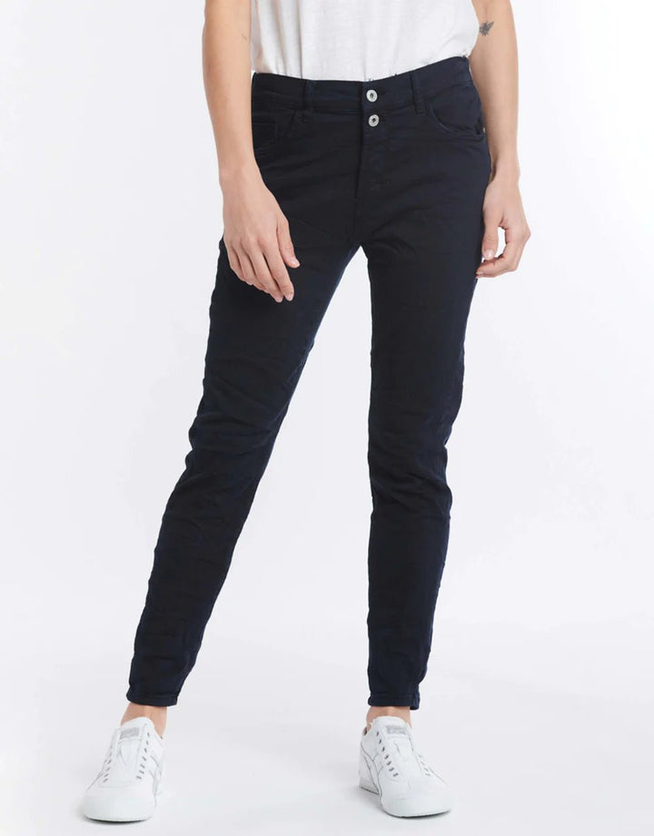 Italian Star Emma Stretch Jean - Navy Jean Italian Star