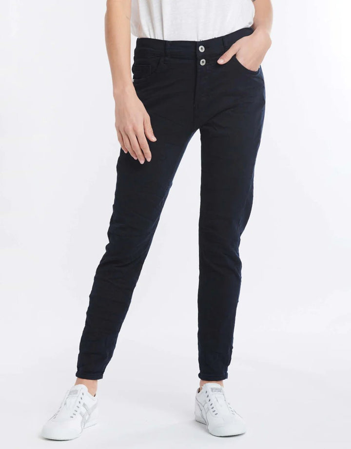Italian Star Emma Stretch Jean - Navy Jean Italian Star