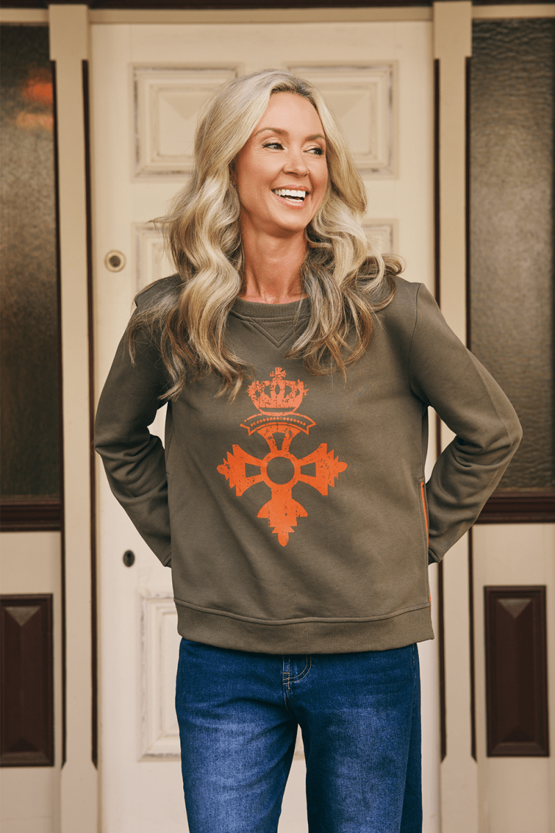 Italian Star Florentine Sweat - Military - Stanleyandstone