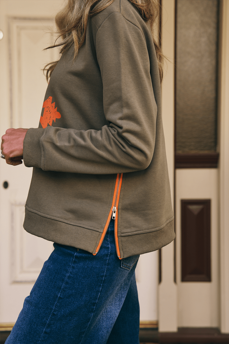 Italian Star Florentine Sweat - Military - Stanleyandstone