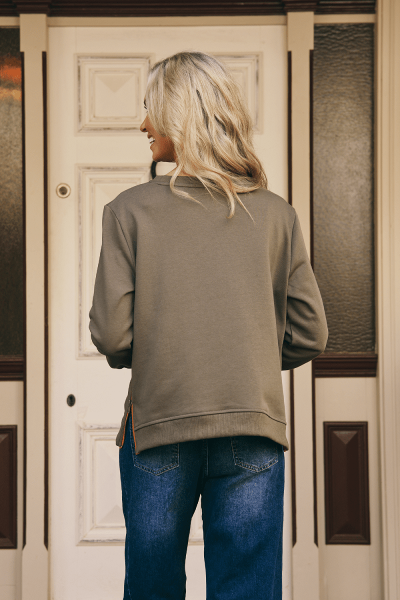 Italian Star Florentine Sweat - Military - Stanleyandstone