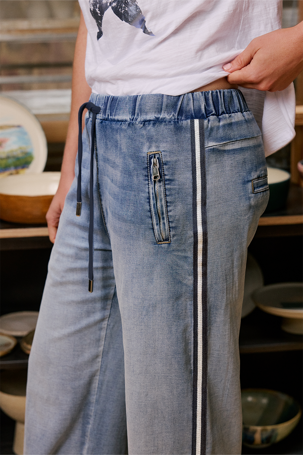 Glam Track Denim