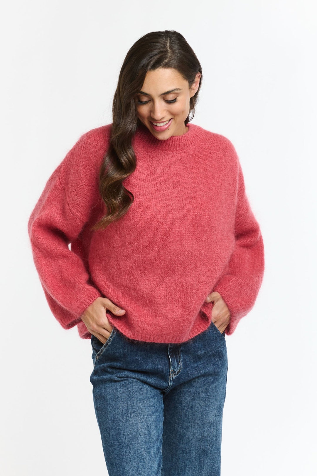 Italian Star Mohair Crew - Peach jumper Italian Star