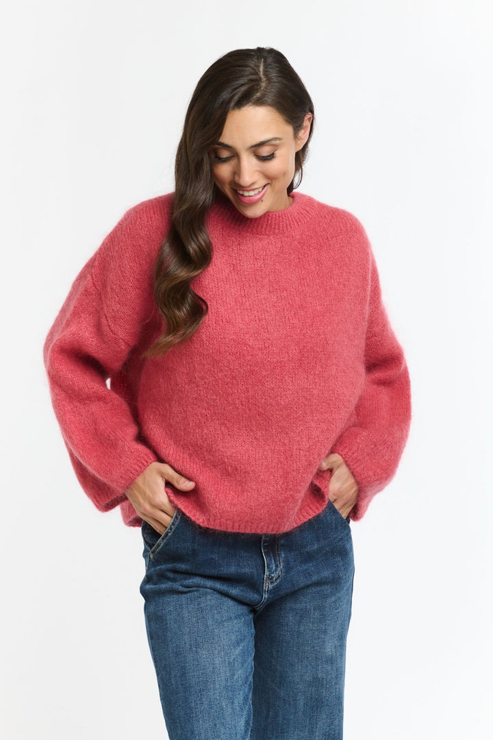 Italian Star Mohair Crew - Peach jumper Italian Star