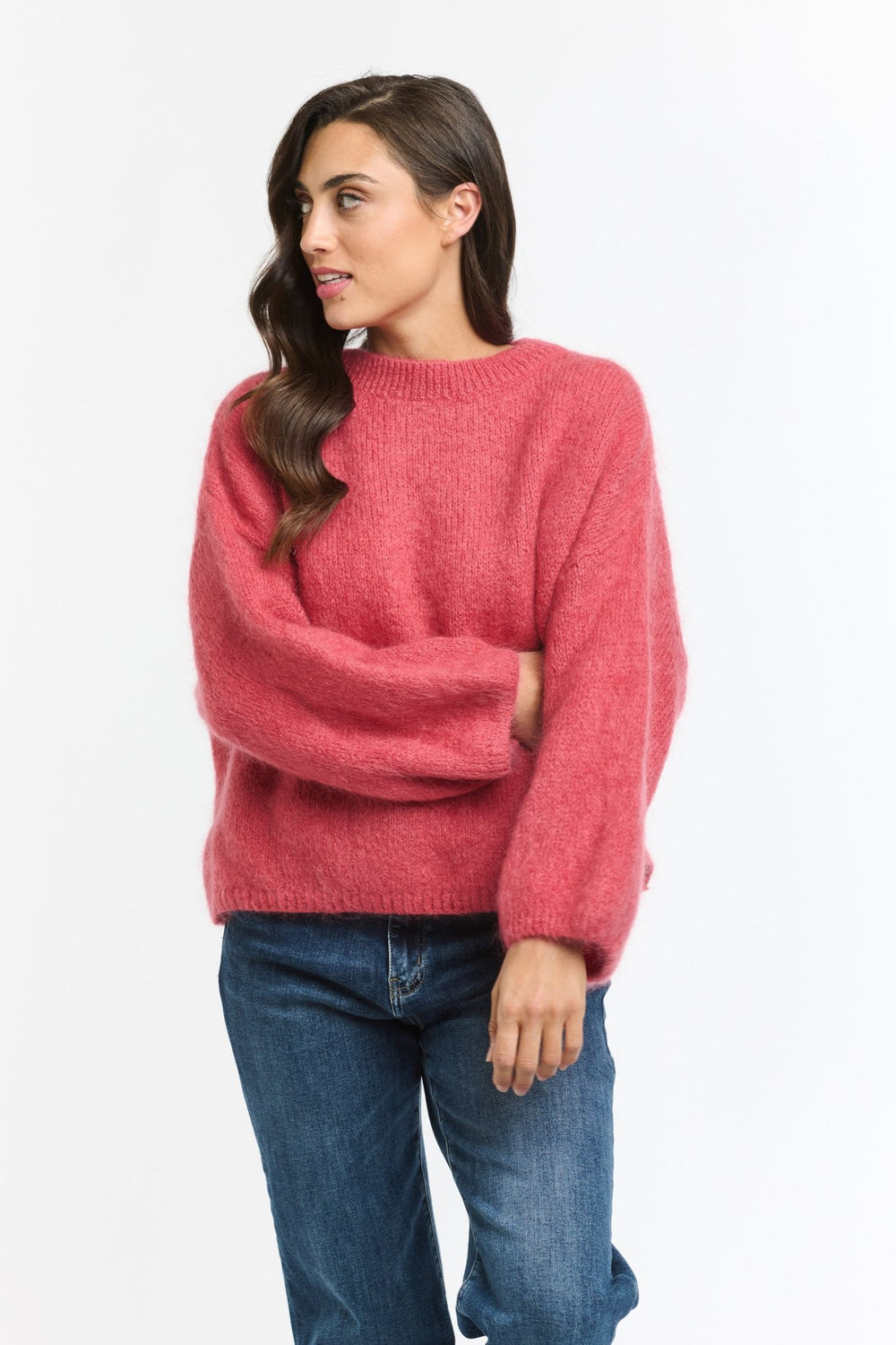 Italian Star Mohair Crew - Peach jumper Italian Star