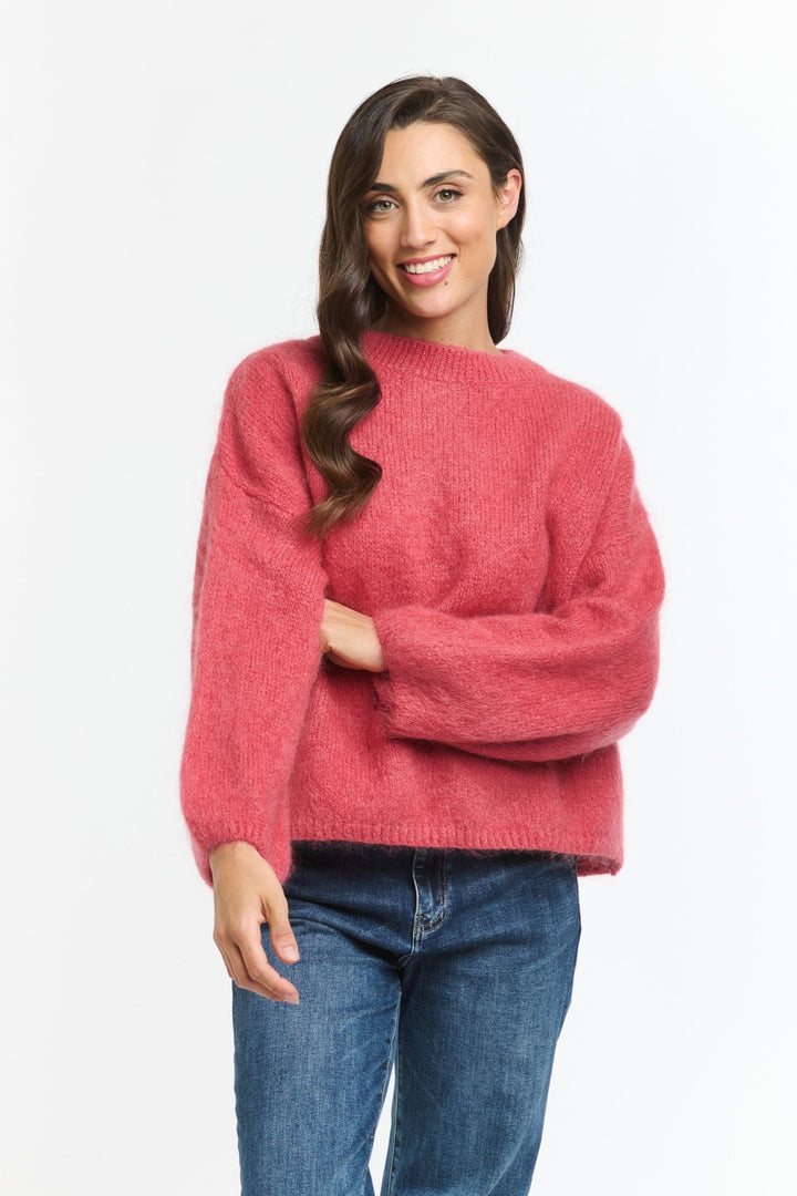 Italian Star Mohair Crew - Peach jumper Italian Star