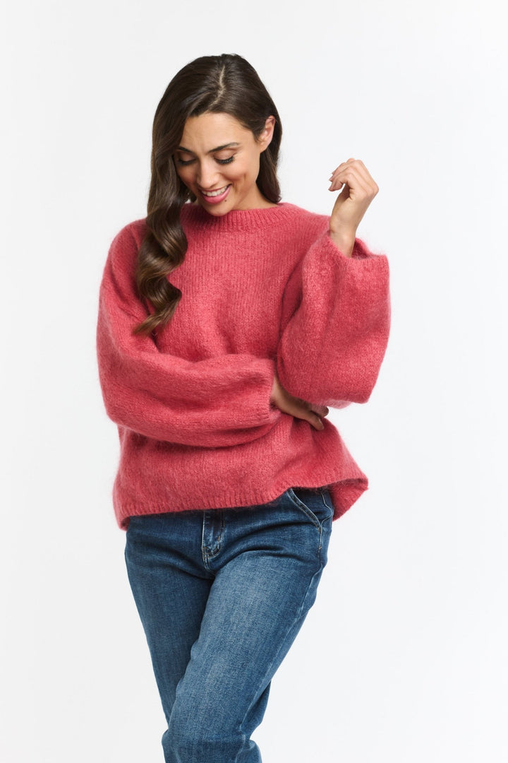 Italian Star Mohair Crew - Peach jumper Italian Star