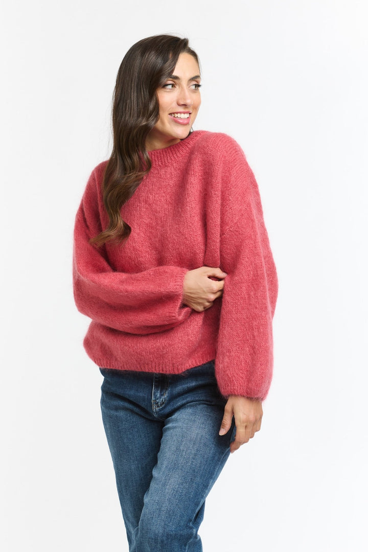 Italian Star Mohair Crew - Peach jumper Italian Star