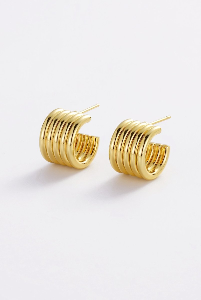 Jade Hoop - Gold Zafino