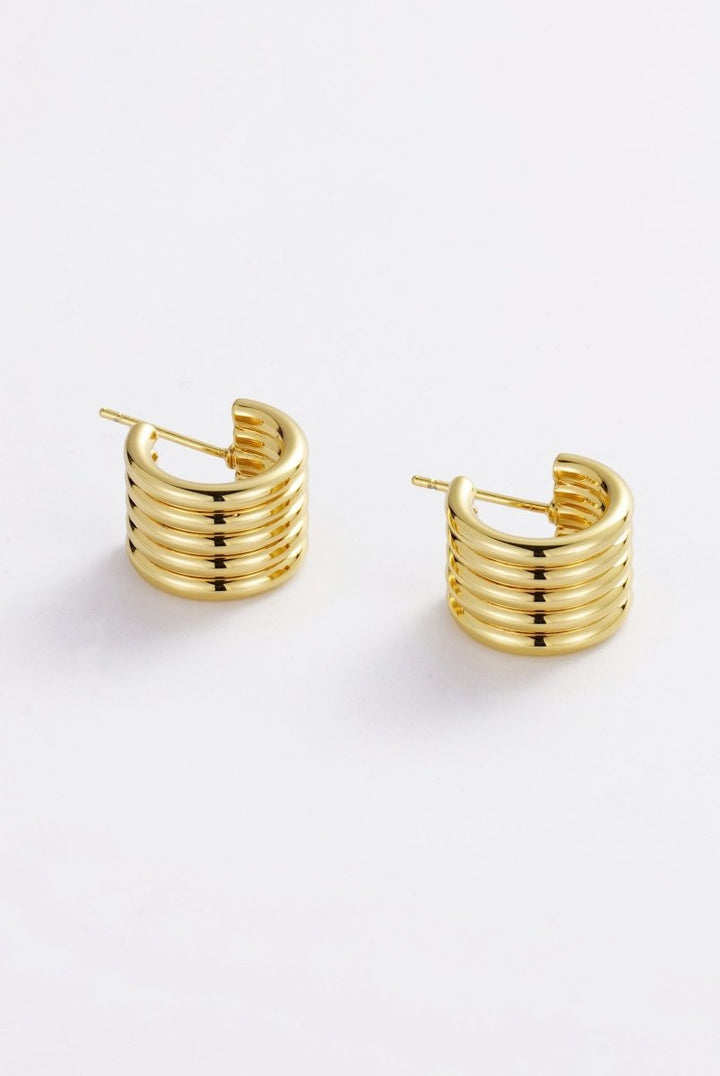 Jade Hoop - Gold Zafino
