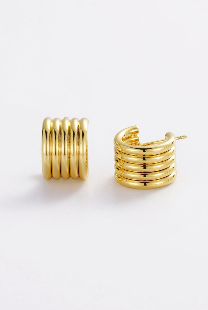 Jade Hoop - Gold Zafino