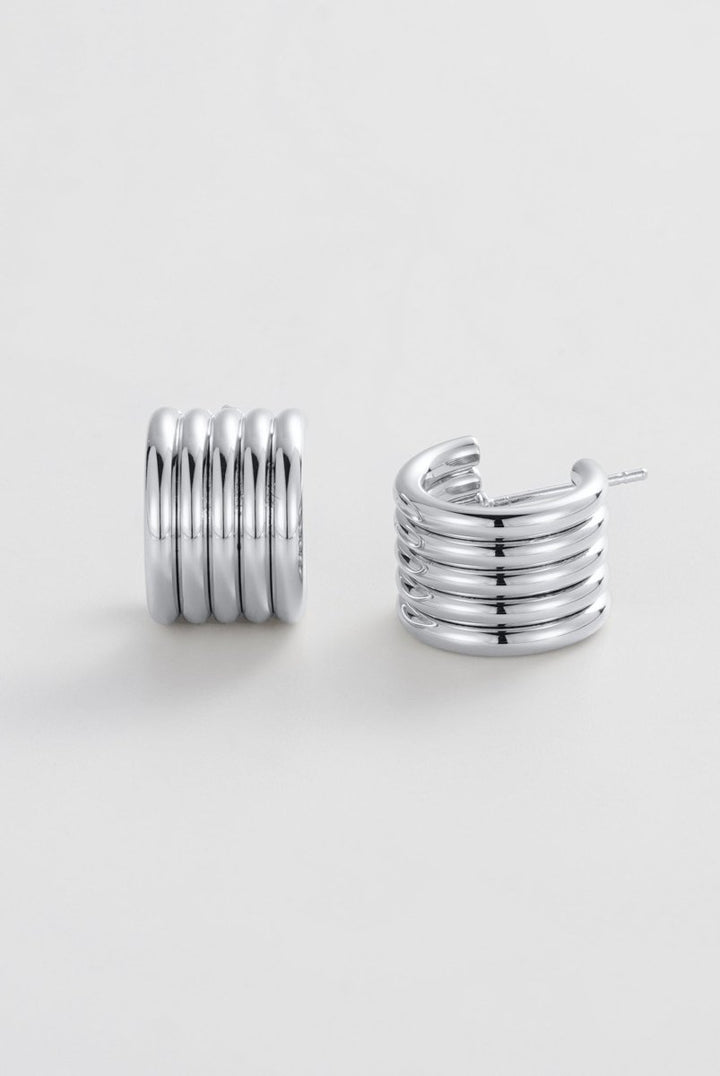 Jade Hoop - Silver Zafino