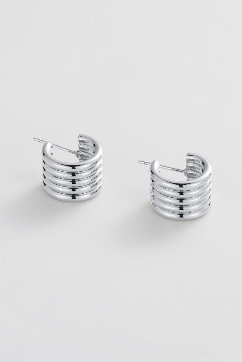 Jade Hoop - Silver Zafino