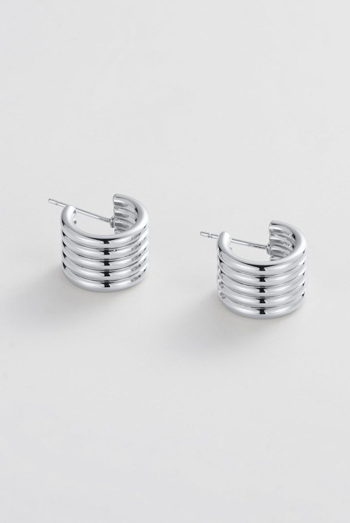 Jade Hoop - Silver Zafino