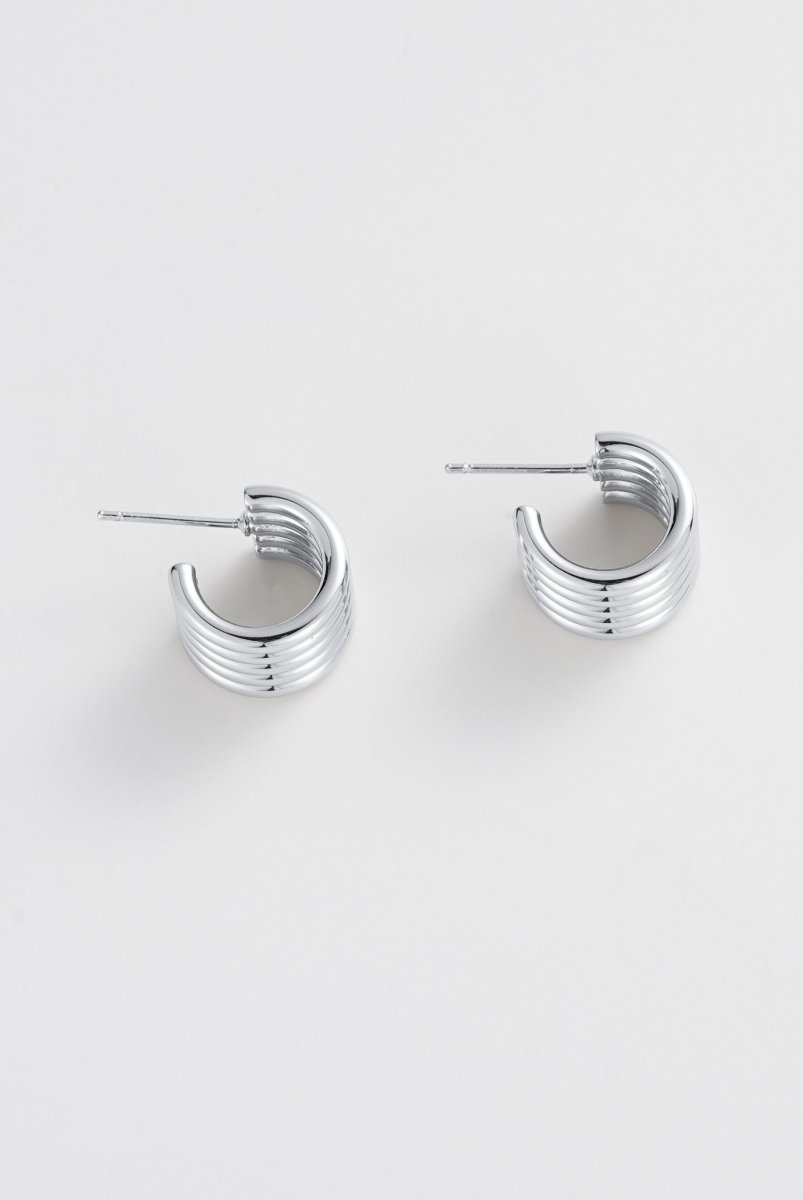 Jade Hoop - Silver Zafino