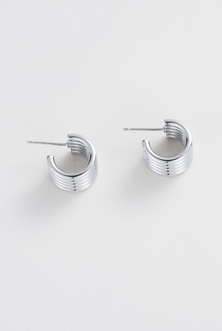 Jade Hoop - Silver Zafino