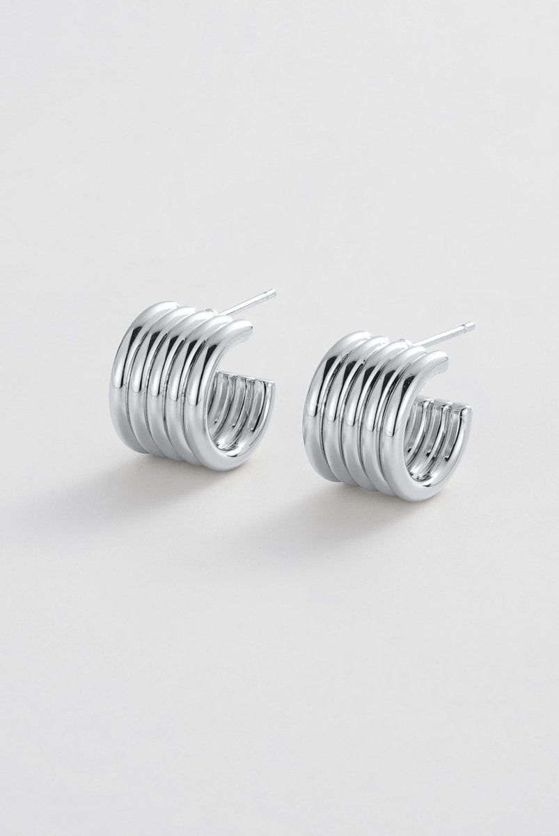 Jade Hoop - Silver Zafino