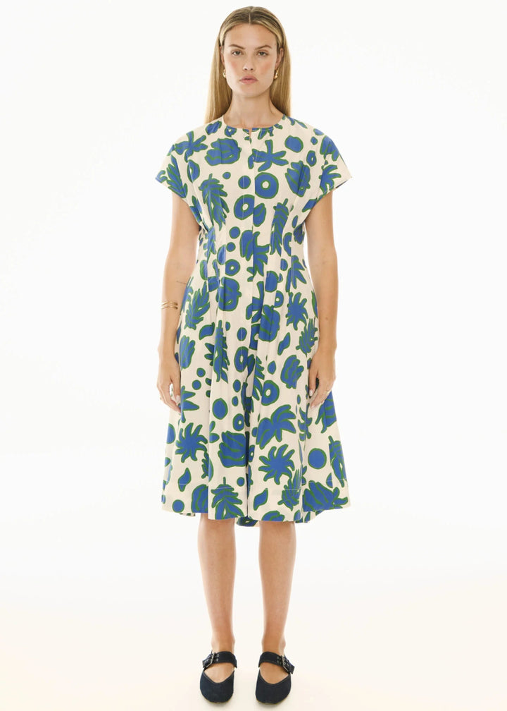 Jaine Tucked Dress - Donut Palm - Stanleyandstone