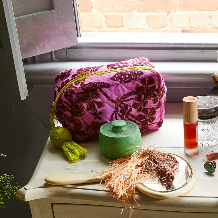 Jeanette Beauty Bag Cosmetic & Toiletry Bags Sage & Clare