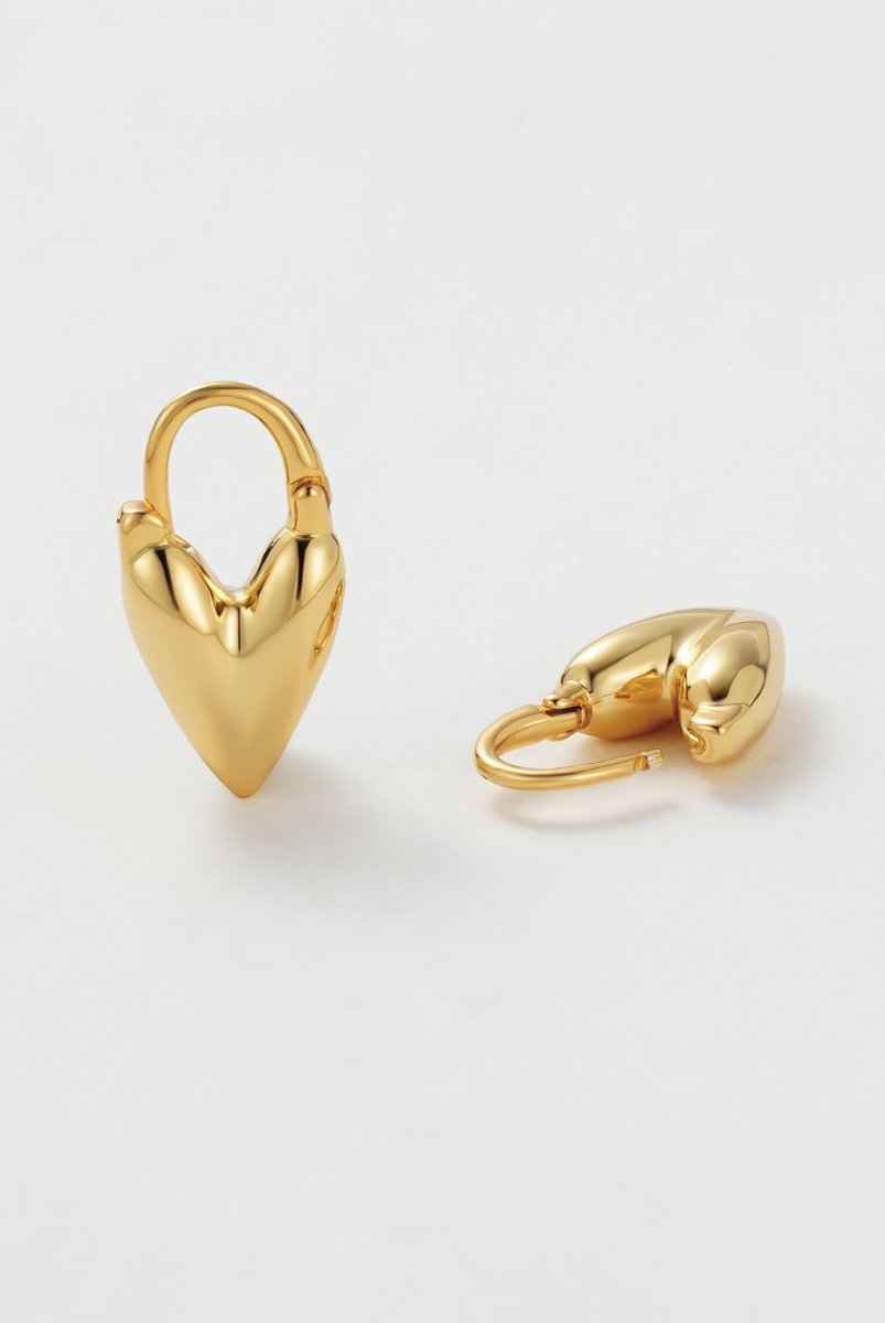 Jess Heart Hoop Earrings Zafino Jewellery